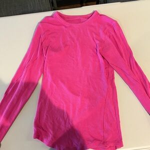 NWOT lululemon hot pink long sleeve knit size 2